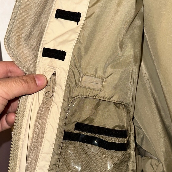 FourSquare Cream and Blue Hooded Snow Jacket Women’s Medium - Picture 6 of 10